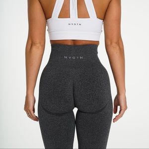 NVGTN black speckled curve leggings